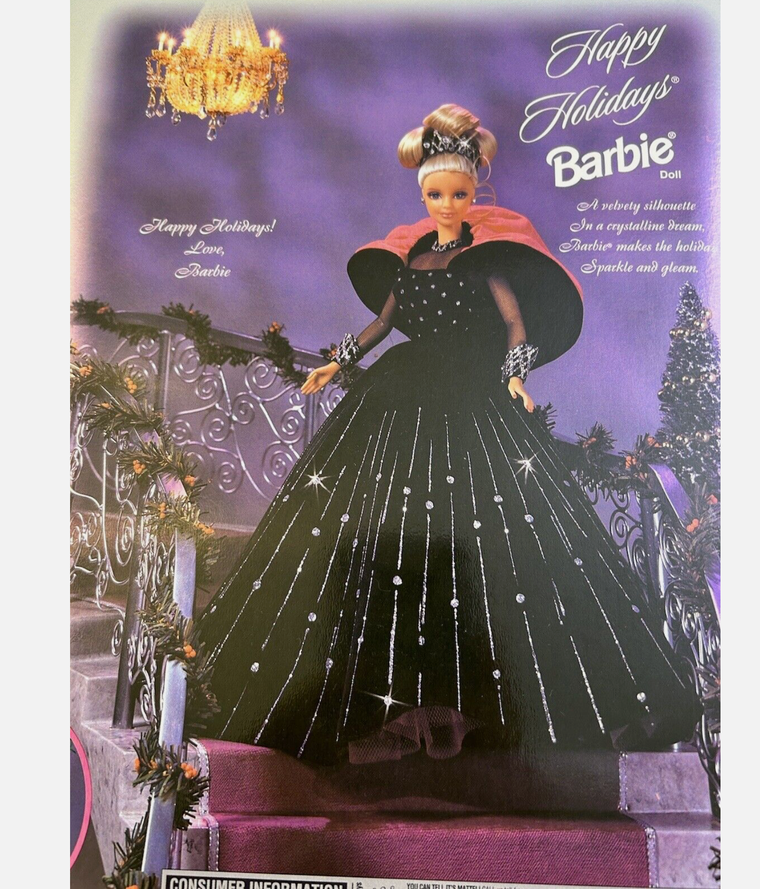 1998 Mattel # 20200 Happy Holidays Barbie