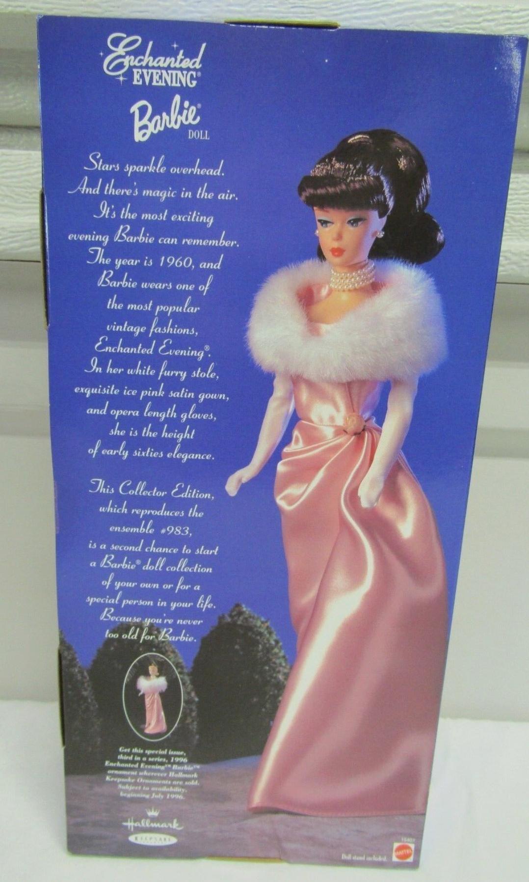 1996 Mattel Collector Edition Enchanted Evening Brunette Barbie NIB #15407