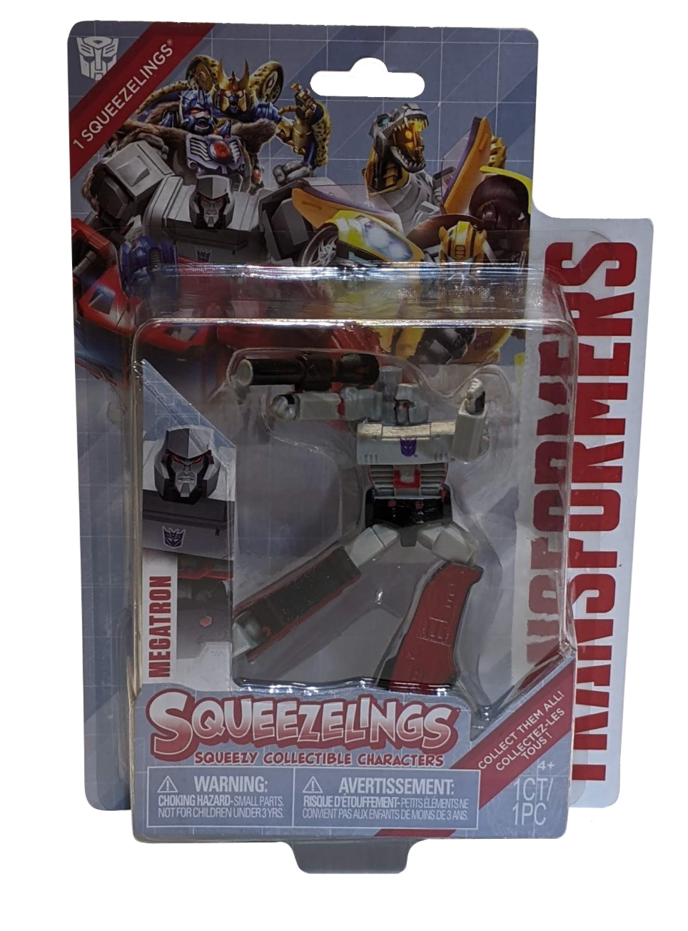 Transformers Squeezelings Squeezy Collectible Characters Figure 4" Megatron