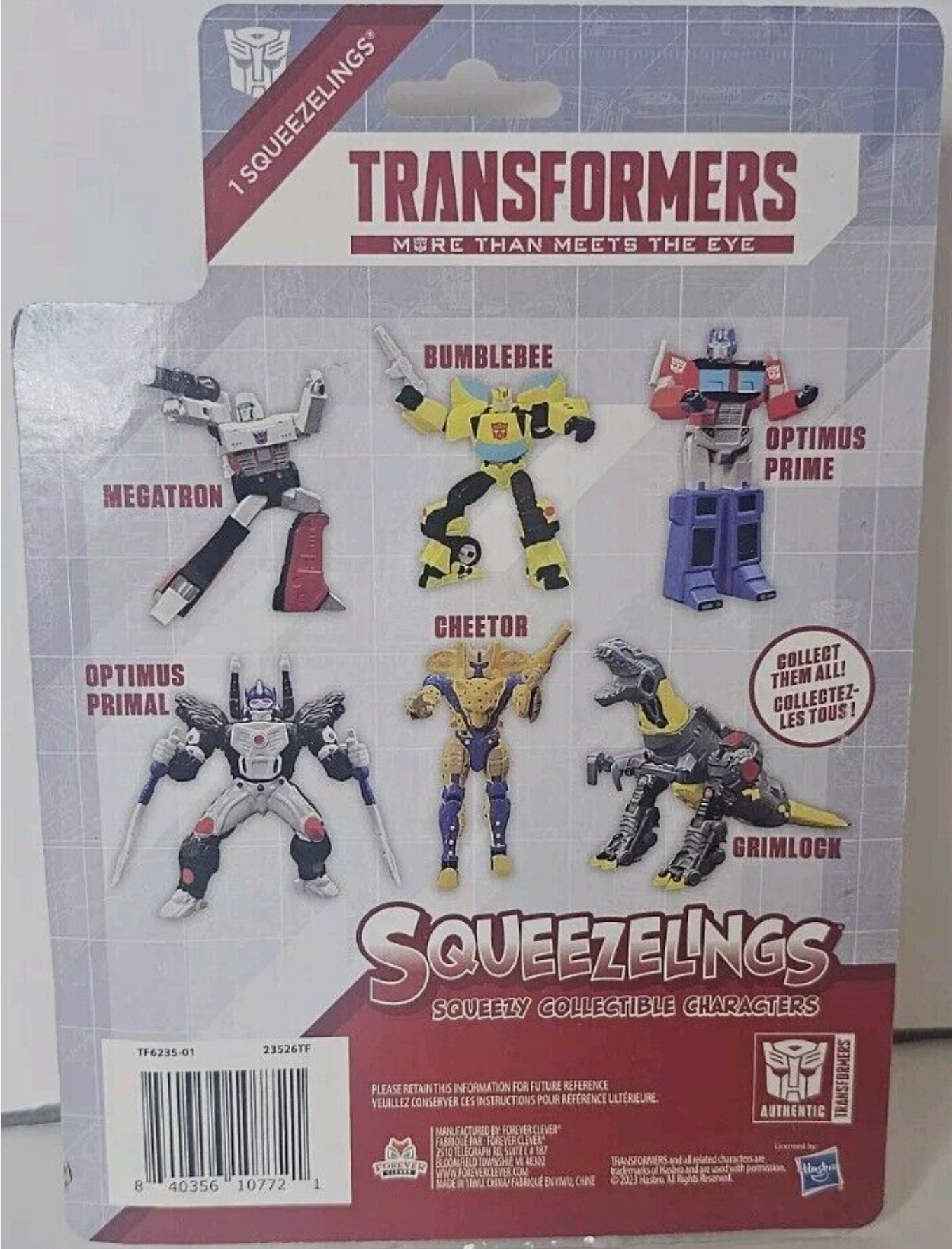 Transformers Squeezelings Squeezy Collectible Characters Figure 4" Megatron