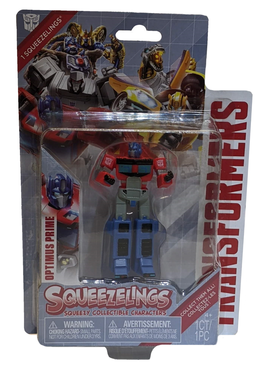 Transformers Squeezelings Squeezy Collectible Characters Figure 4" Optimus Prime