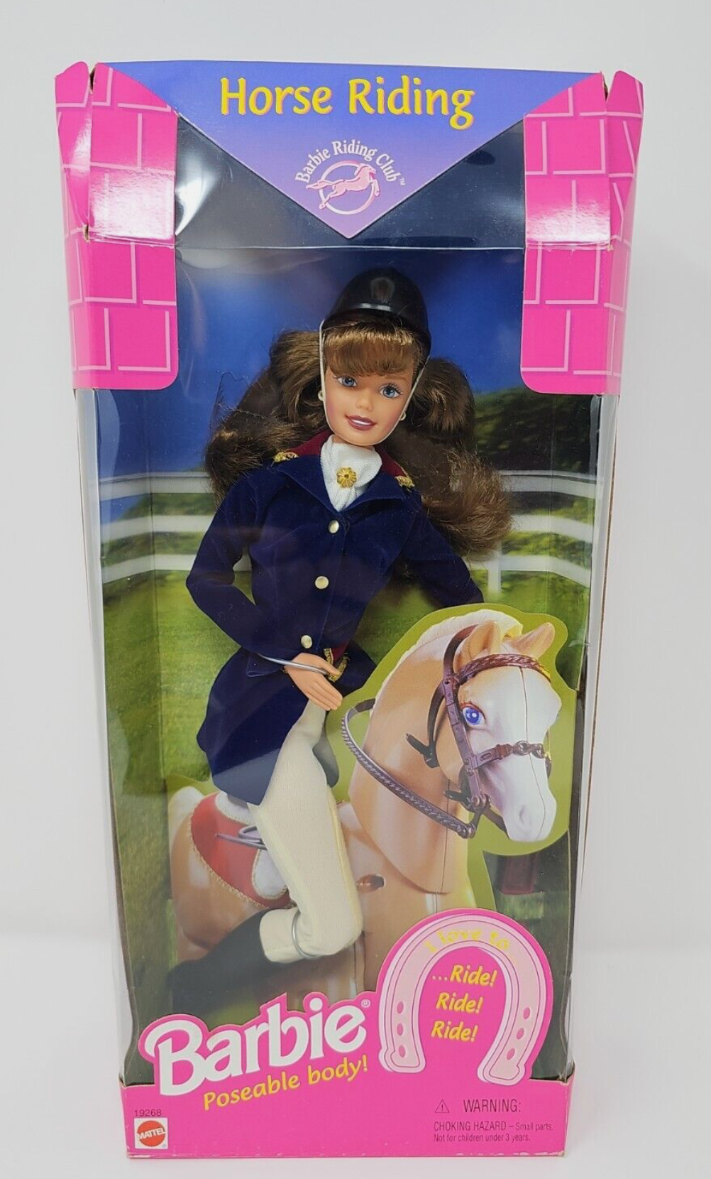 Horse Riding Barbie Riding Club Poseable Barbie Doll 1997 Mattel 19268