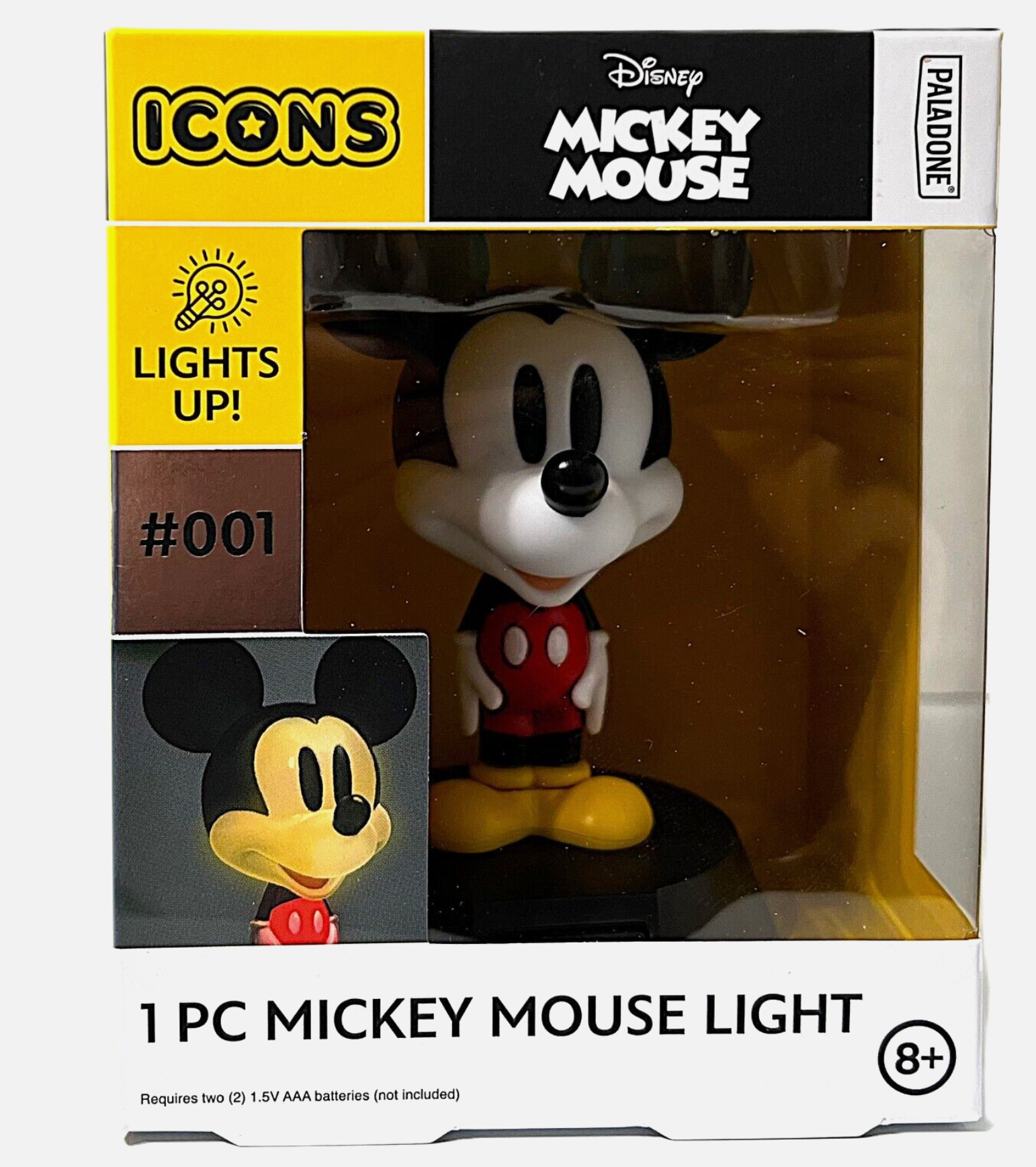 Disney Mickey Mouse Icons Lights Up Lamp Night Light #001 Paladone Ages 8