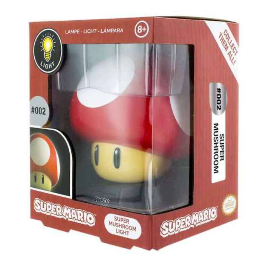 Super Mario Bros Mushroom Icon Light, Officially Licensed Merchandise