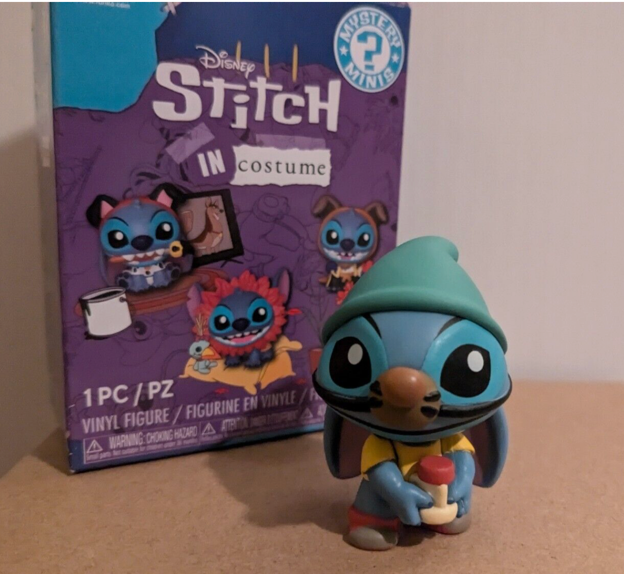 Disney Stitch in costume Funko Minis , Stitch as Gus Gus