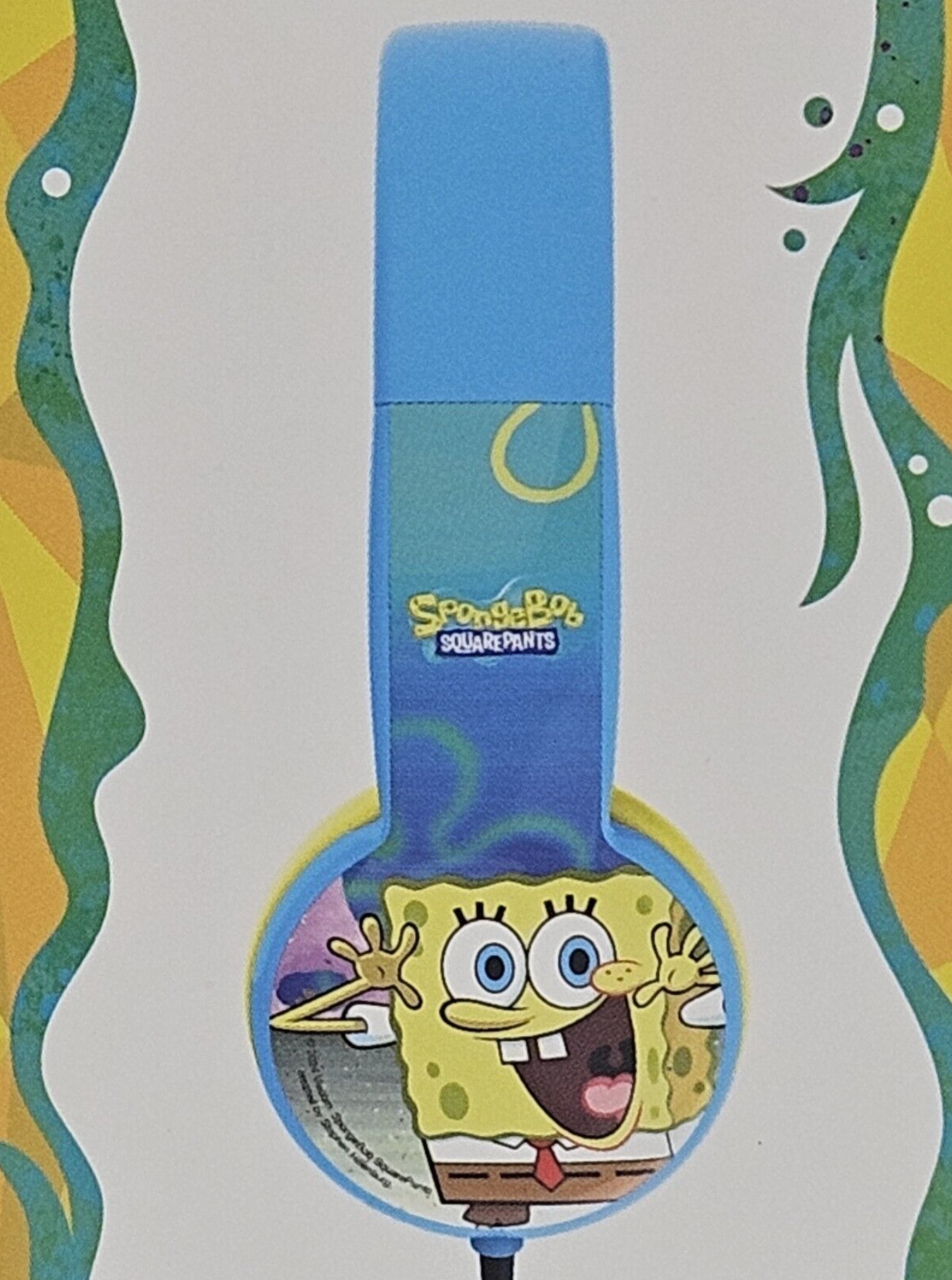 Sponge Bob Square Pants Safe Headphones Volume Limiting Age 6+ Volume Limiting