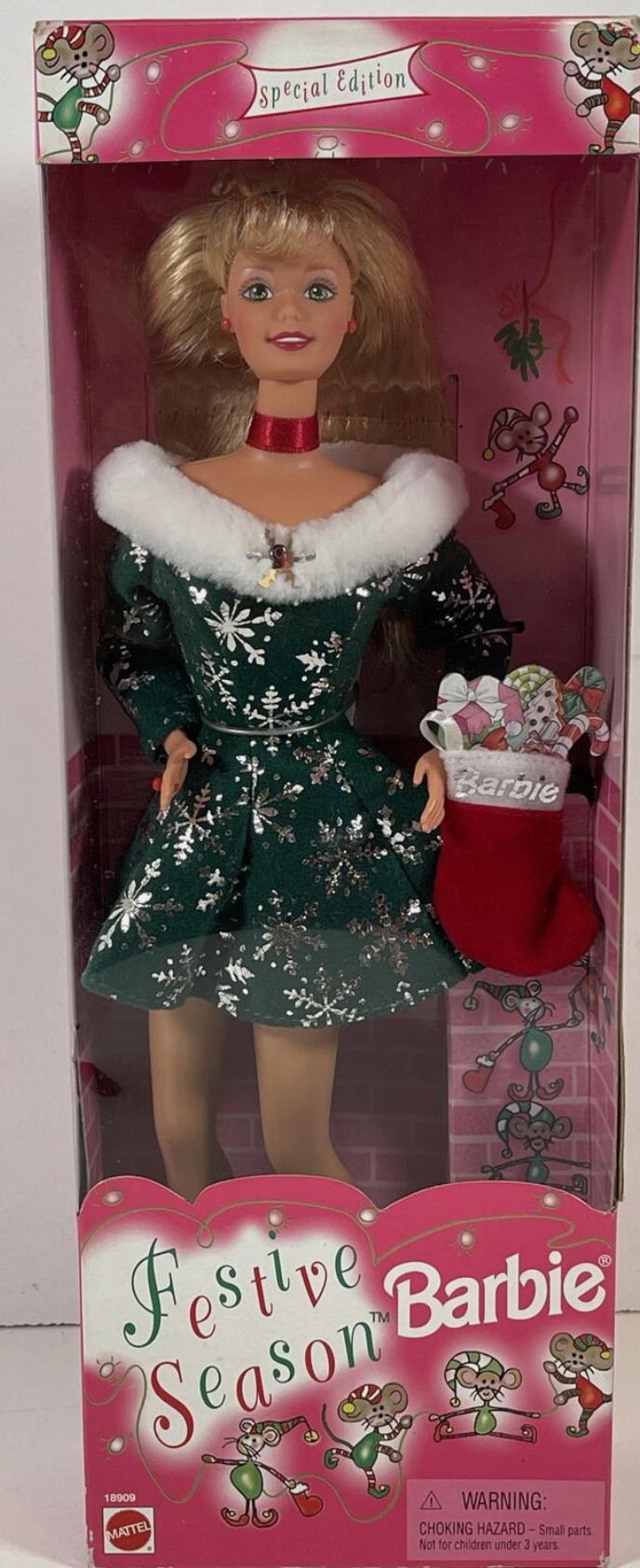 Festive Season Barbie Doll # 18909 Special Edition (1997)