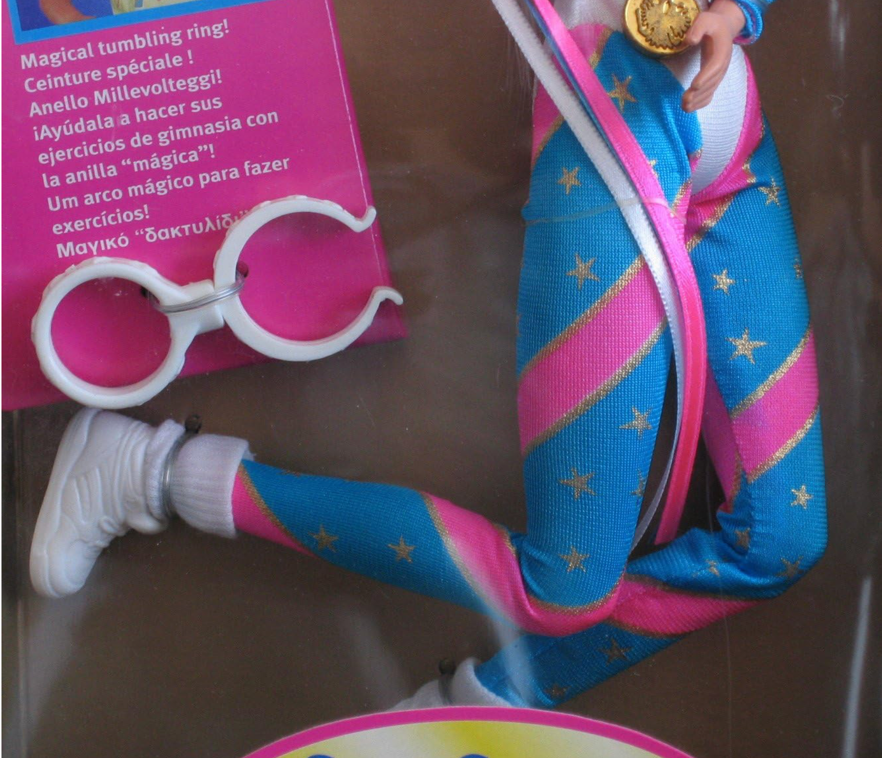 Super Gymnast Barbie Doll w Tumbling Ring (1995)