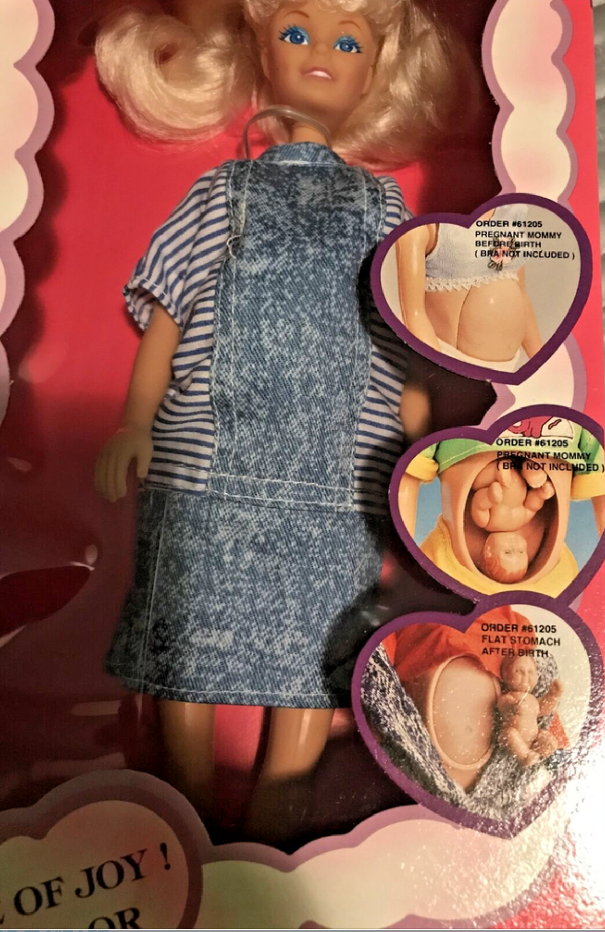 1991 Judith Mommy To Be Pregnant Doll w/ Baby Rare NIB Judith Corporation Blonde