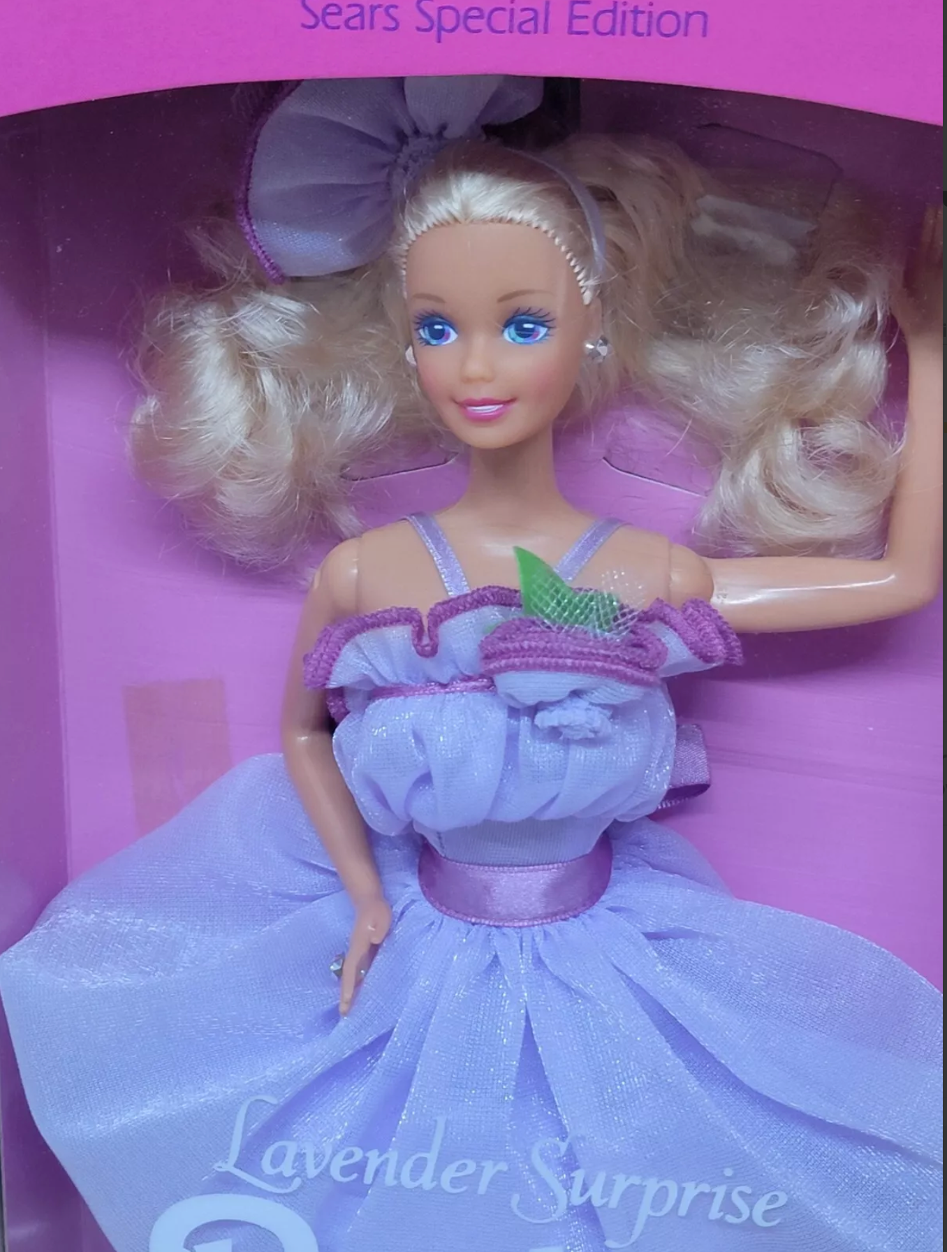 Vintage Lavender Surprise Sears Exclusive Special Edition Barbie 1989 Mattel 9049