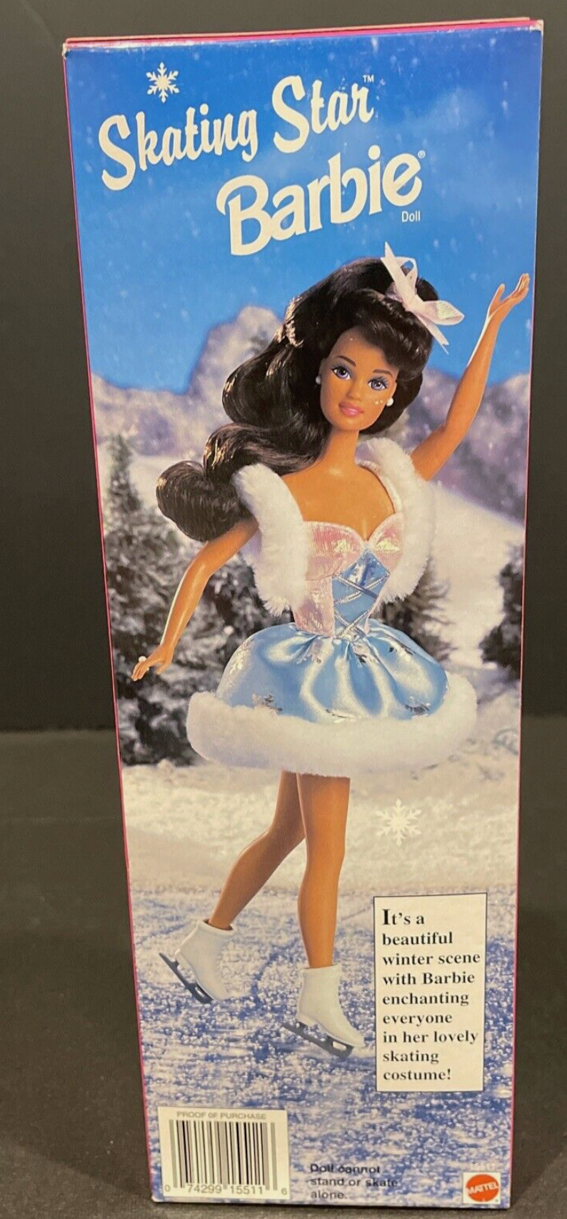 Vintage Barbie Skating Star Doll Brunette Special Edition Walmart Exclusive 1995 Mattel # 15511