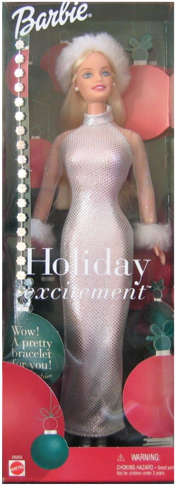 Vintage Barbie Holiday Excitement Doll with a Bracelet for You # 29203