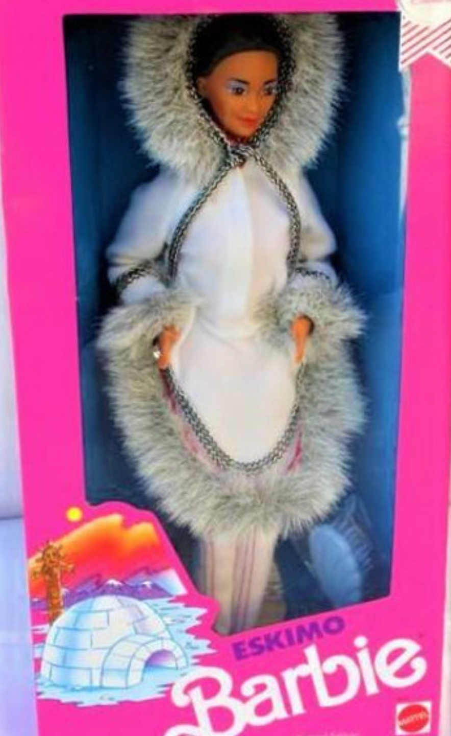 Vintage 1990 Eskimo Barbie Dolls of the World Second Edition Mattel #9844