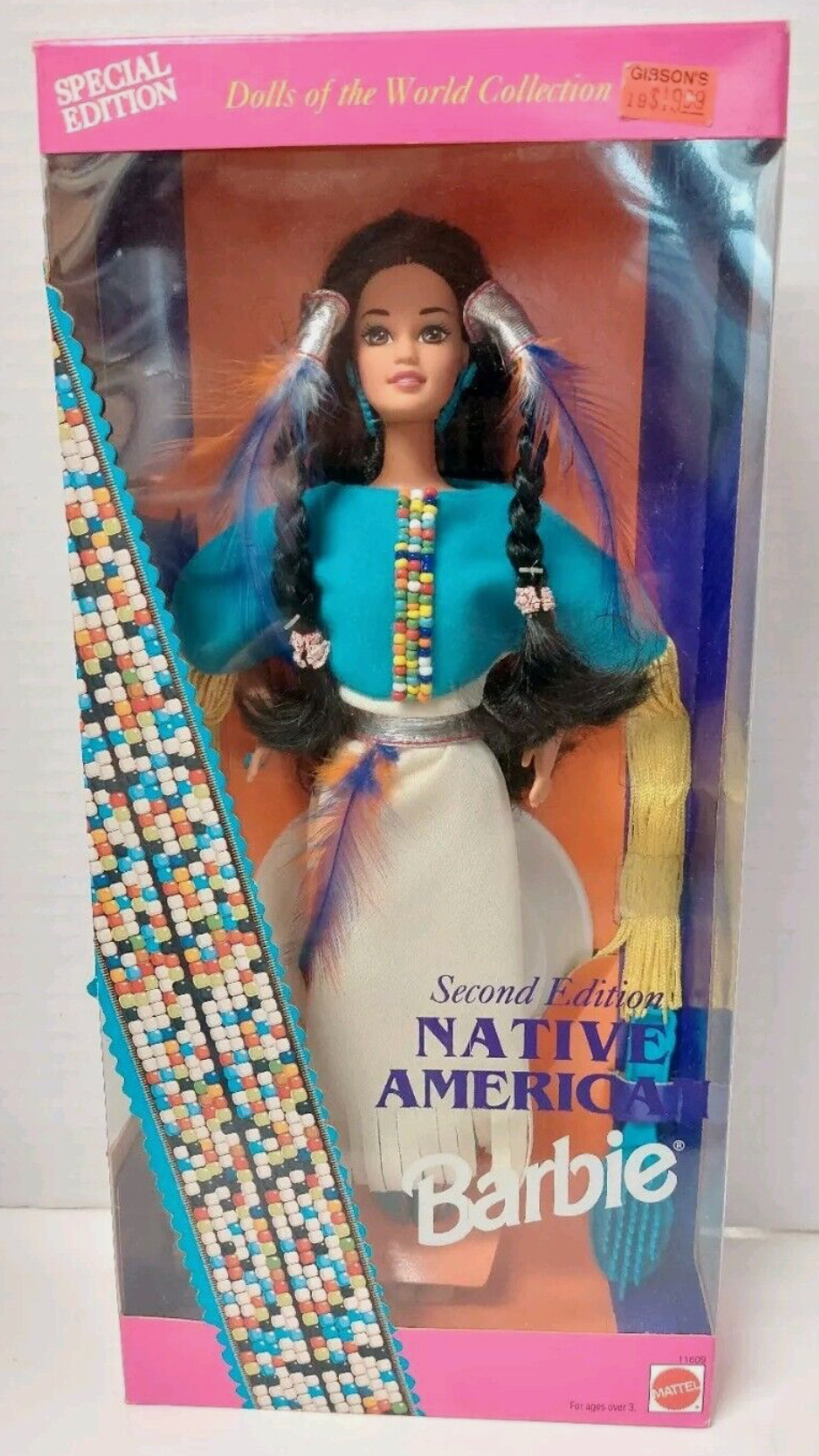 Vintage 1993 Native American Barbie Doll 2nd Edition #11609 Dolls Of The World