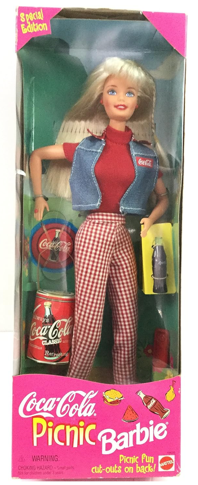 Vintage Mattel Coca Cola Picnic Barbie 1997, #19626