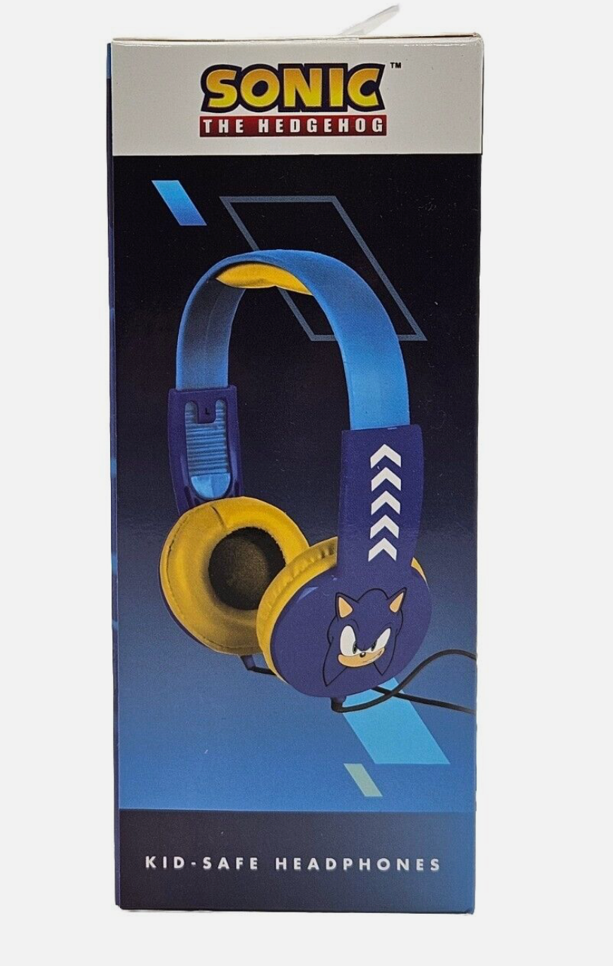 Sonic The Hedgehog Kid Safe Headphones Volume Limiting Age 3+ Volume Limiting