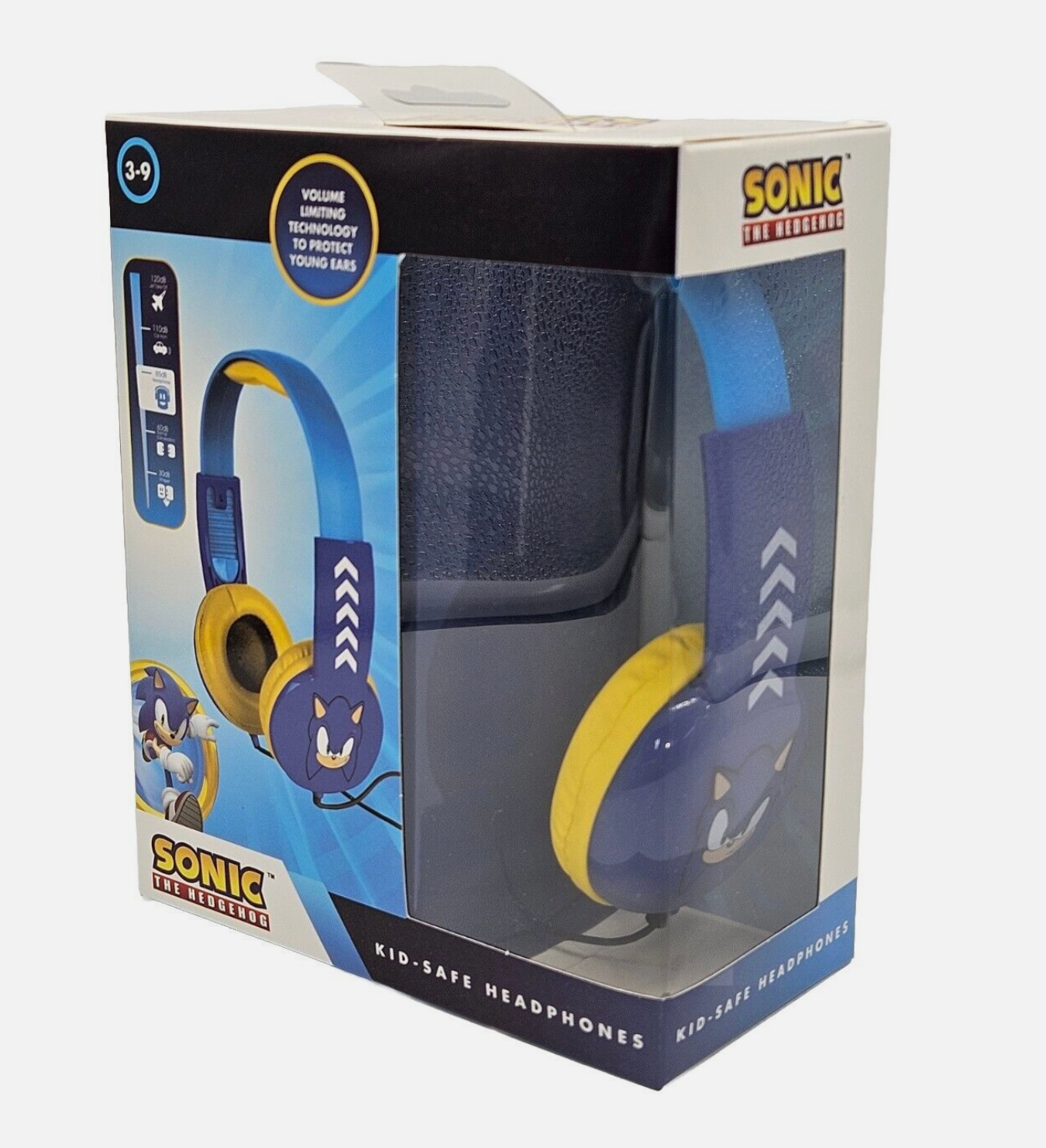 Sonic The Hedgehog Kid Safe Headphones Volume Limiting Age 3+ Volume Limiting