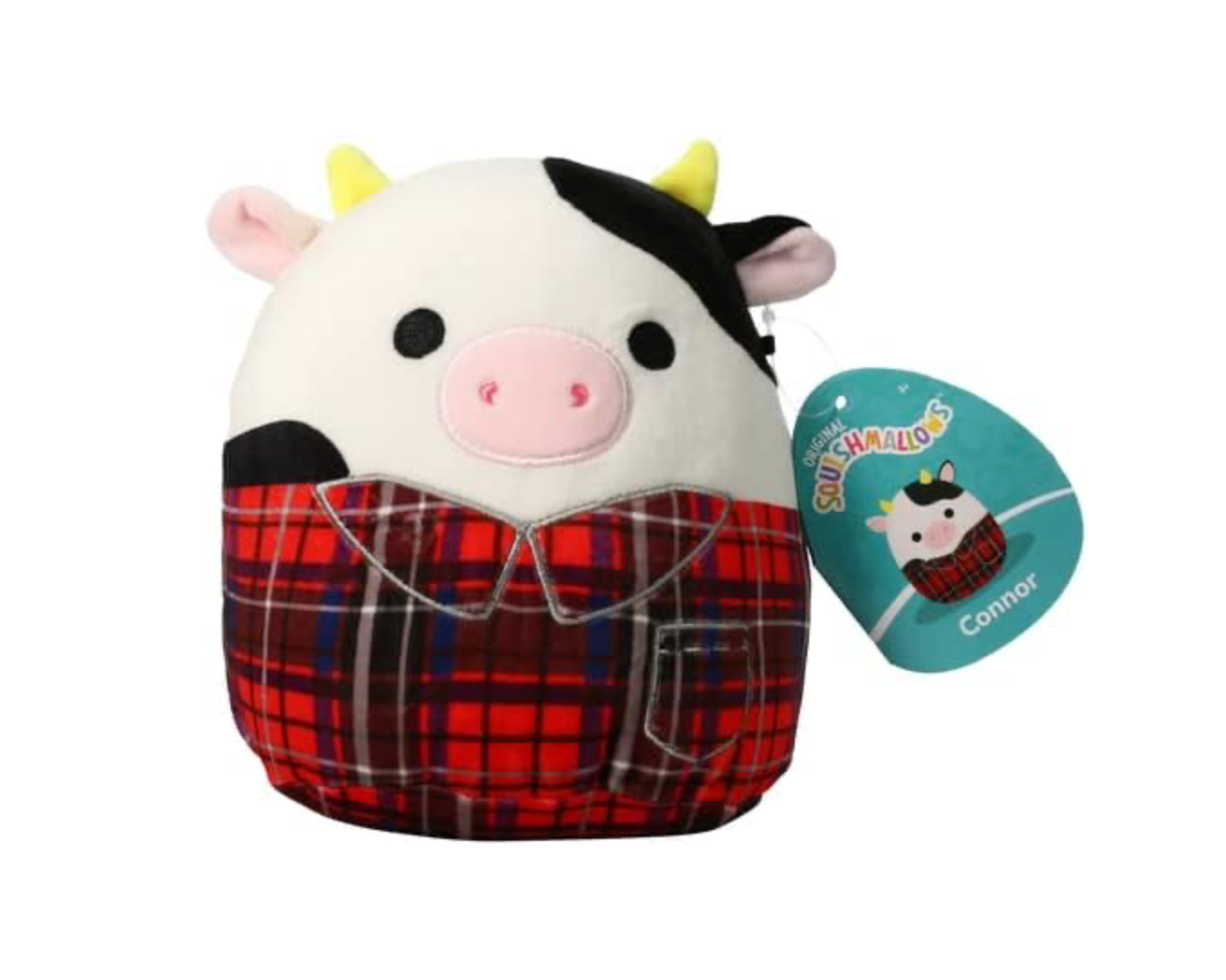 squishmallows 7.5 inch Connor Cow Plush