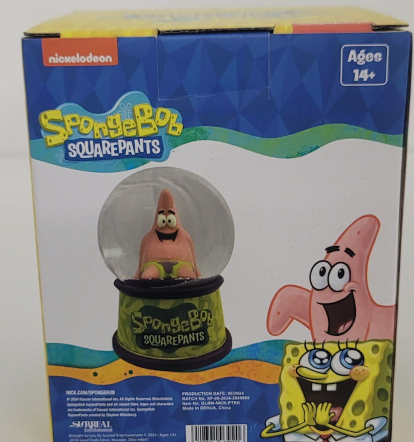 Spongebob Squarepants Patrick Mini Snow Globe