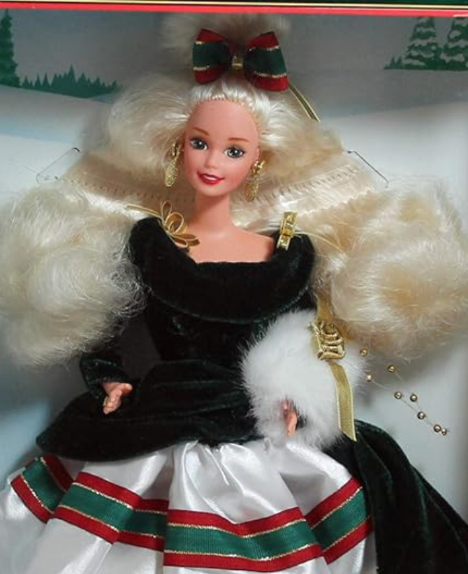 Happy Holidays Gala Barbie 1994 Mattel 13545