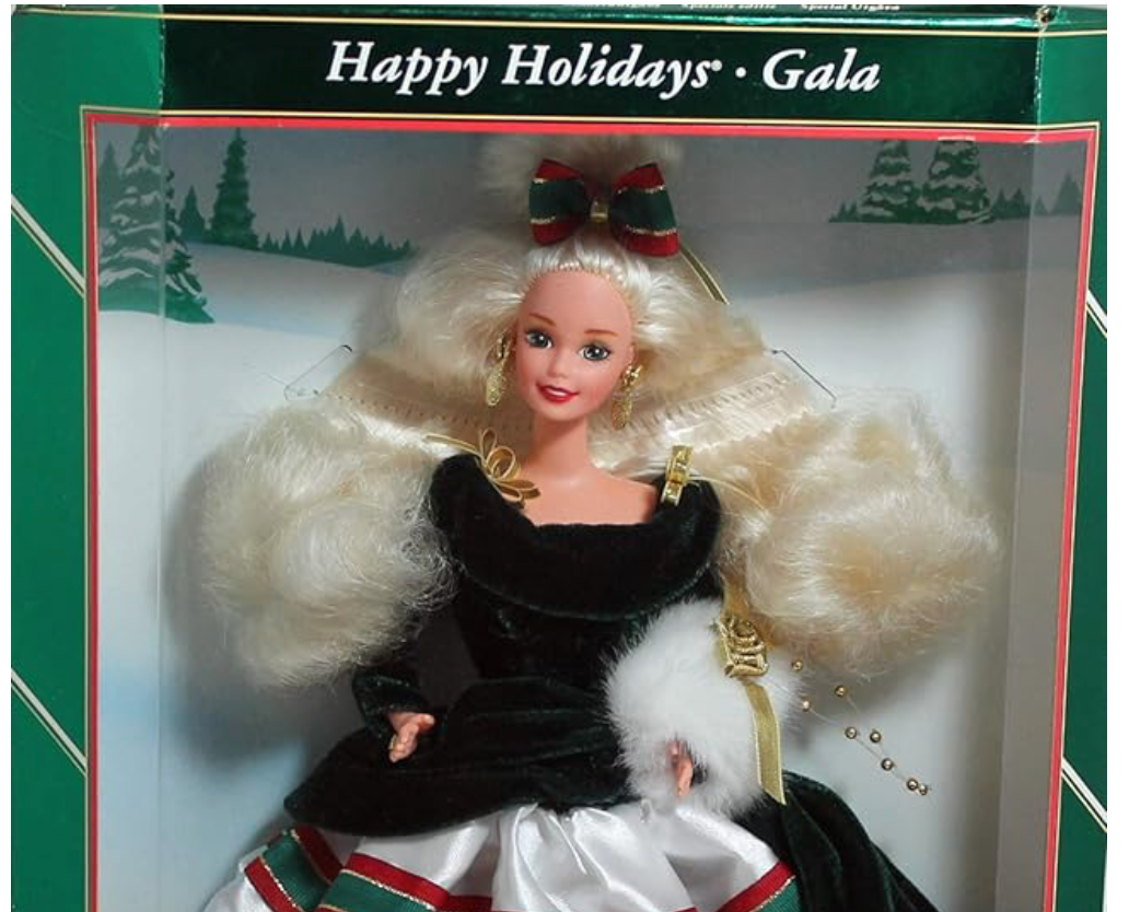 Happy Holidays Gala Barbie 1994 Mattel 13545