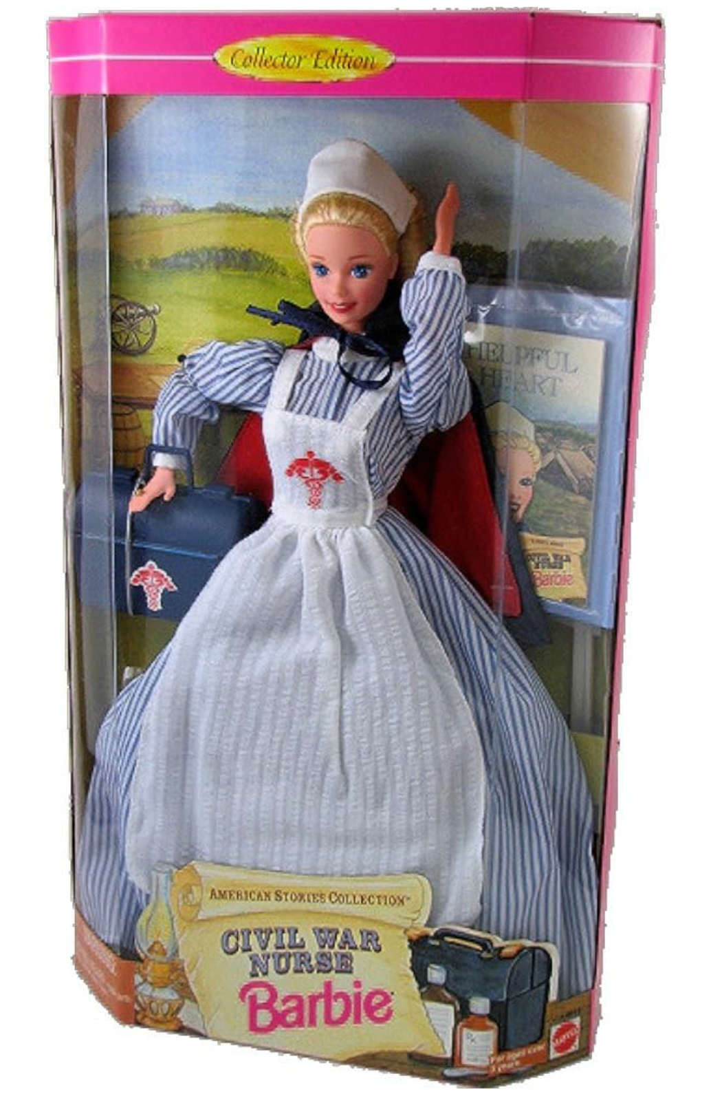 Civil War Nurse Barbie Doll American Stories Collection 1995 Mattel #14612