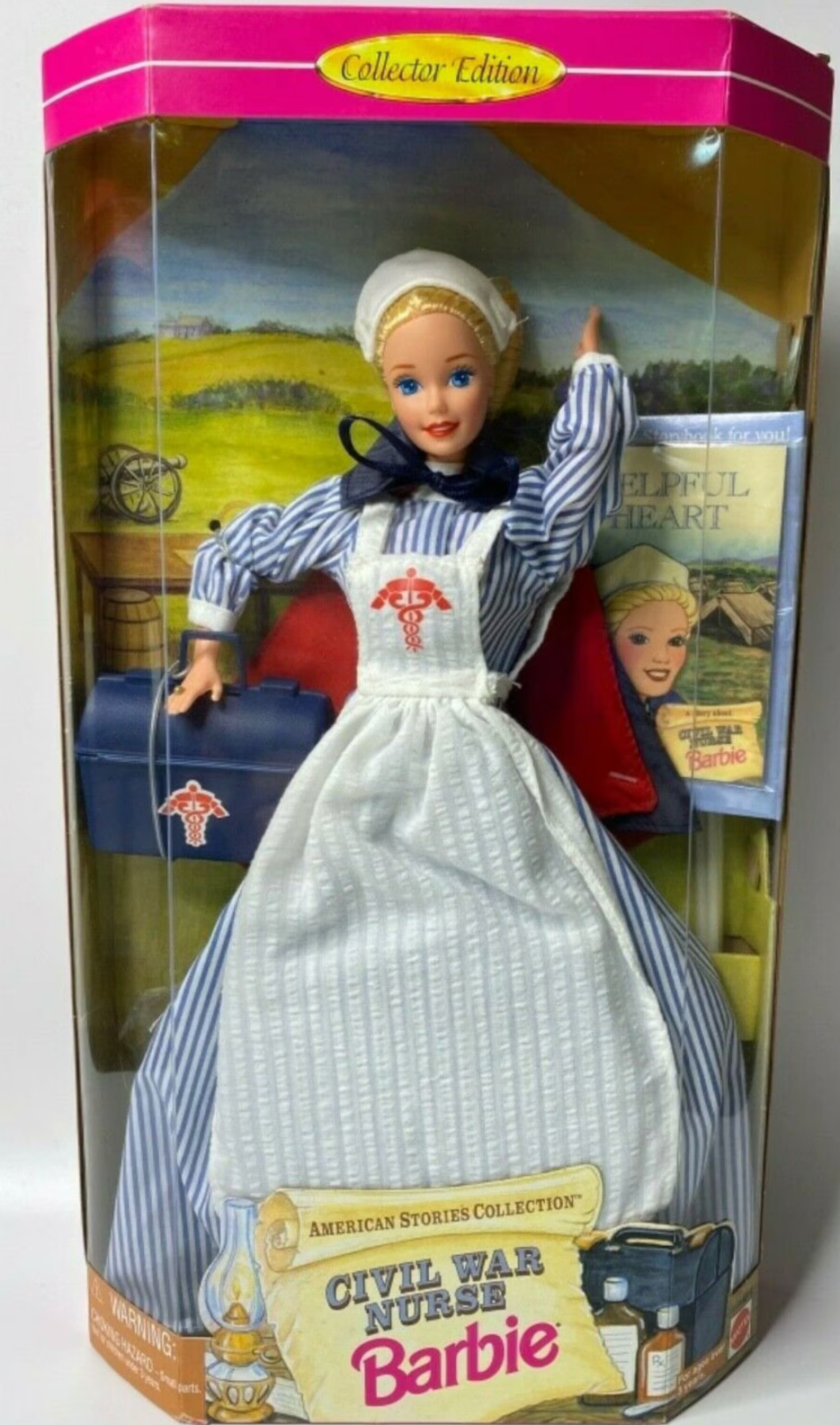 Civil War Nurse Barbie Doll American Stories Collection 1995 Mattel #14612