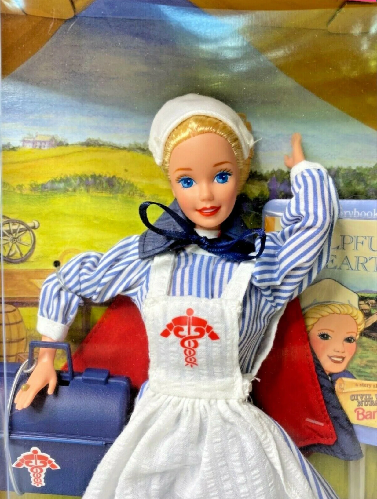 Civil War Nurse Barbie Doll American Stories Collection 1995 Mattel #14612