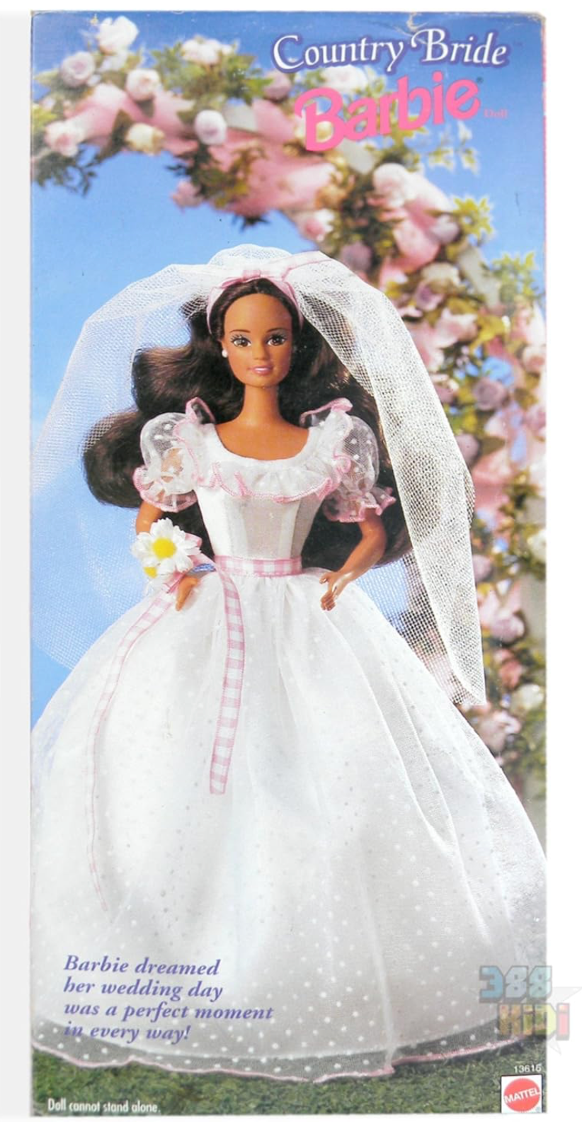 Country Bride Barbie Brunette Walmart Special Edition 1994 Mattel #13616