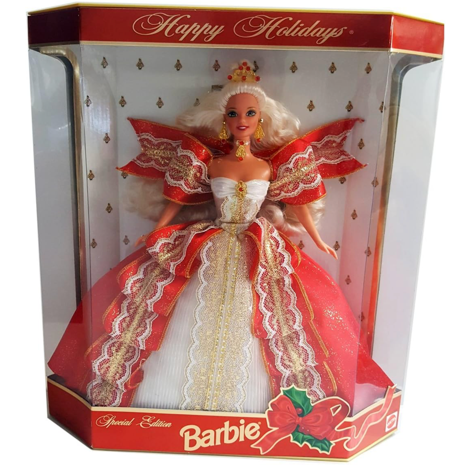 Super Rare 1997 10th Anniversary Holiday Barbie Rare Mistake. # 17832