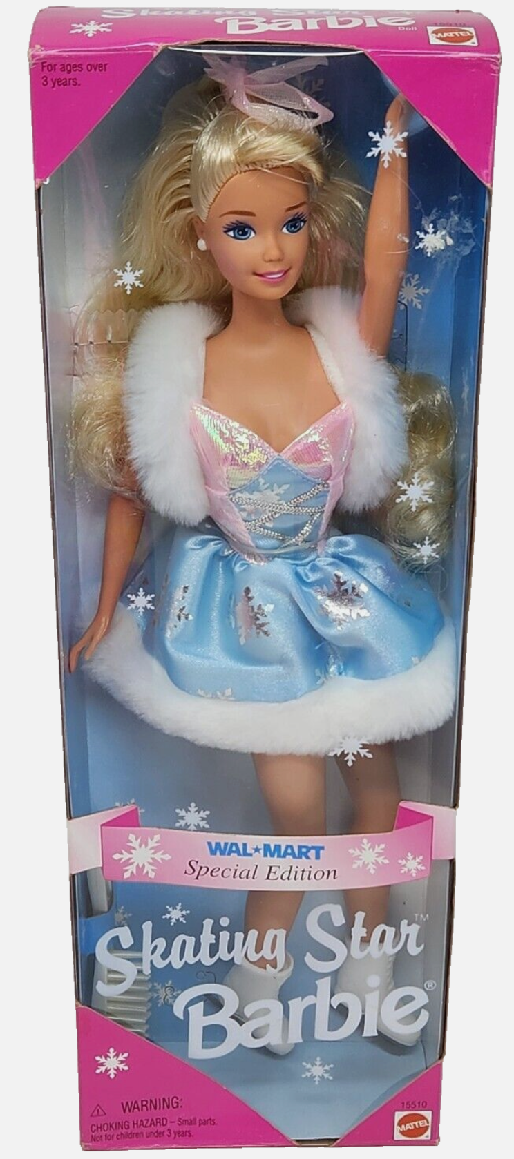 Skating Star Barbie Doll Walmart Special Edition 1995 Mattel #15510