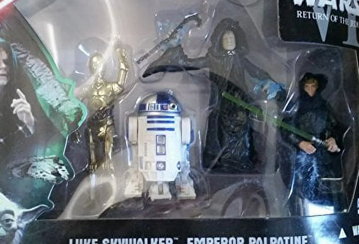 Star Wars DVD Commemorative Action Figure Pack Episode VI (6) Return of the Jedi w/ Luke, C-3PO, R2-D2 & Emperor