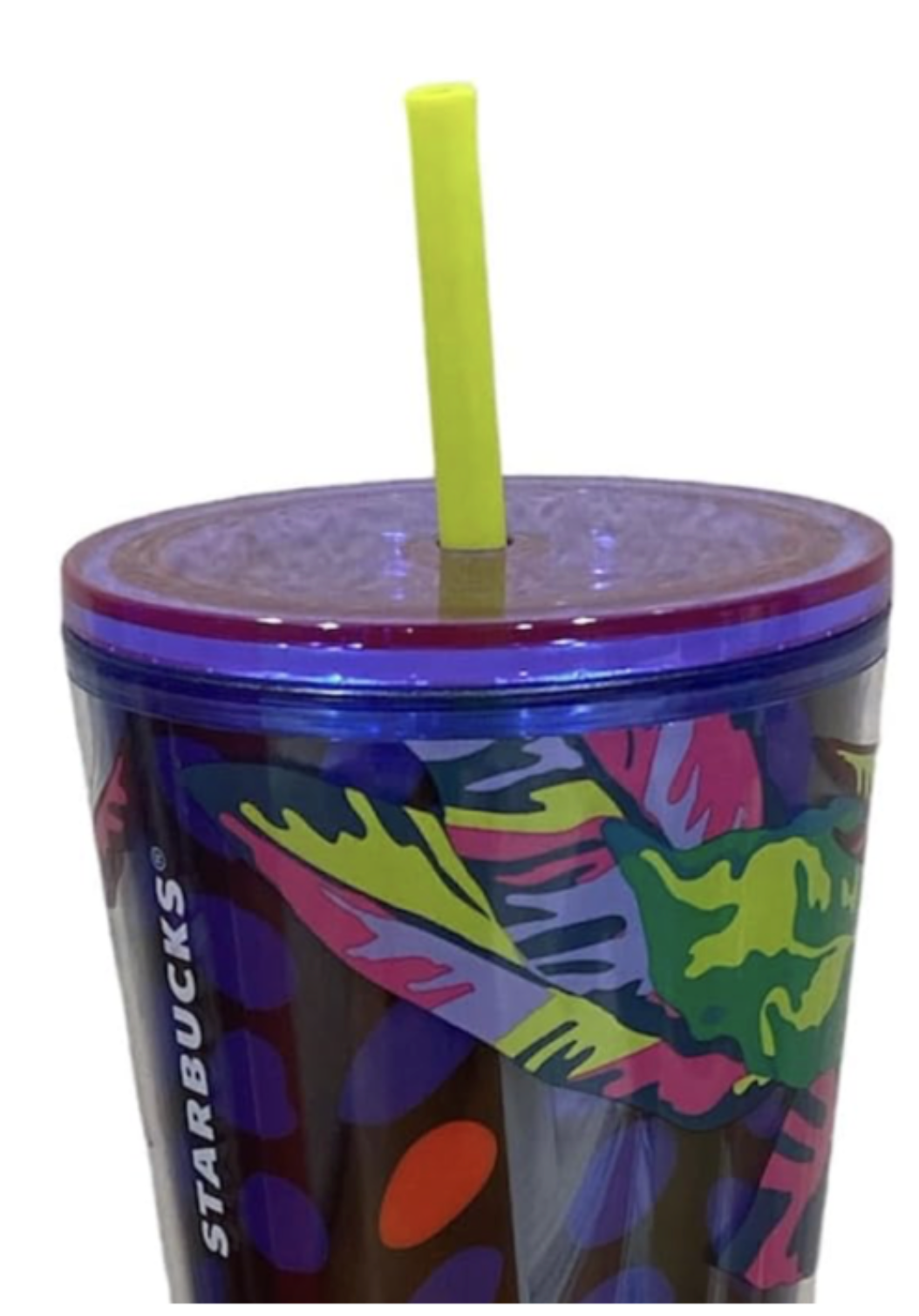 Starbucks Floral and Leaves Cold Cup (24 oz)