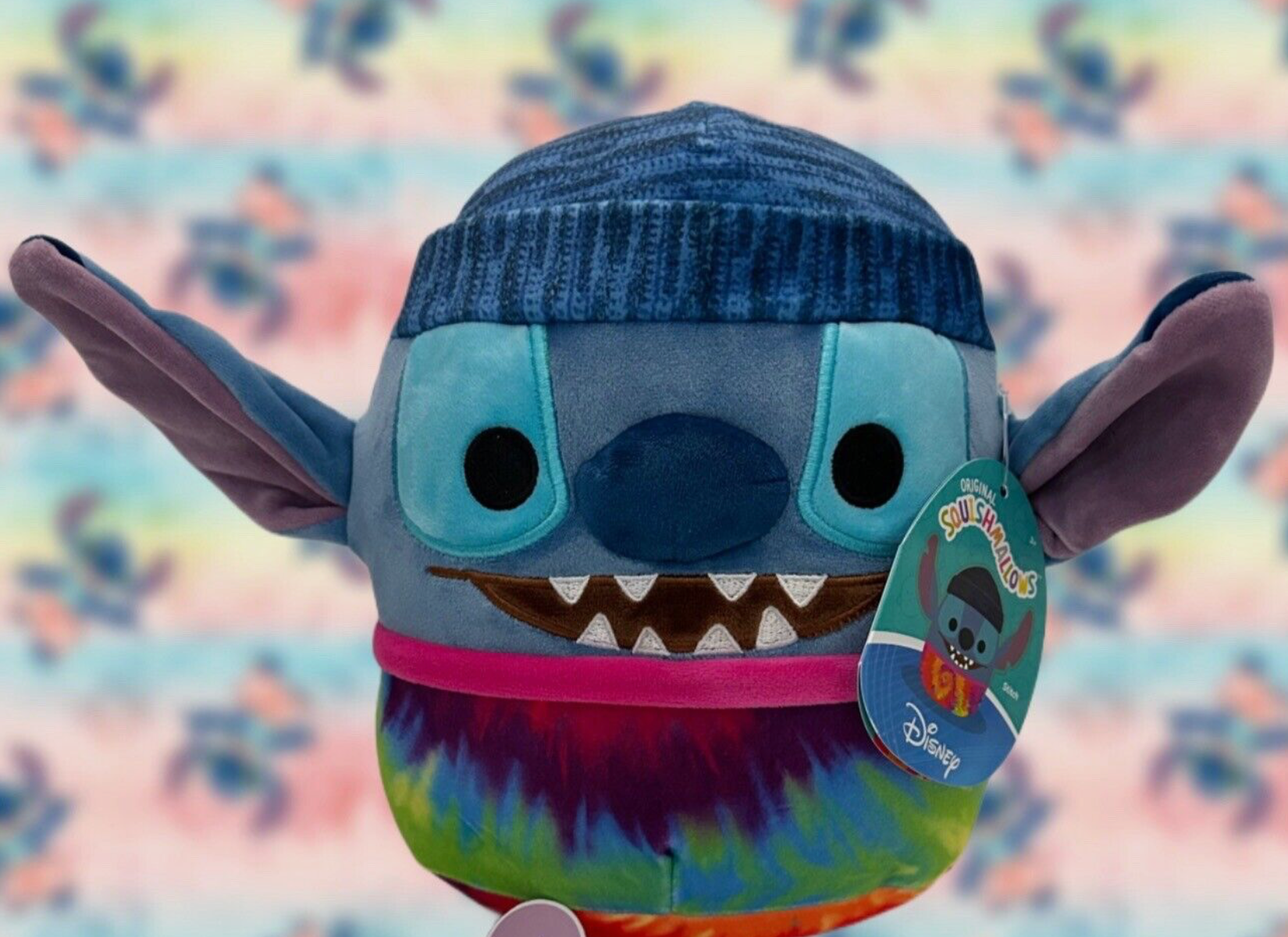 Squishmallows 6.5" Disney Stitch Tie Dye