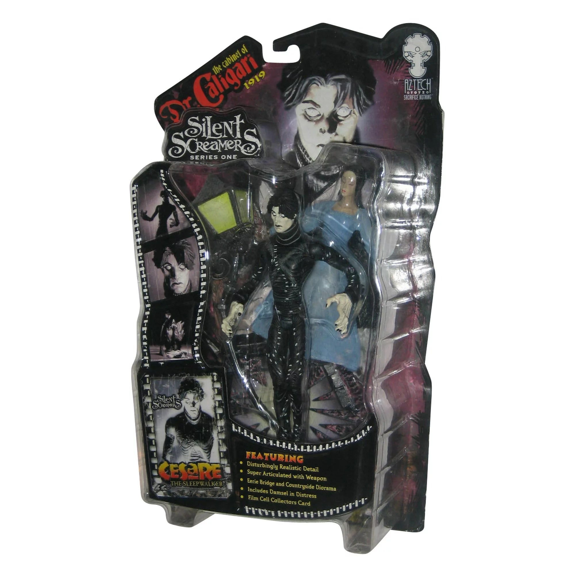 Silent Screamers Cesare The Sleepwalker Aztech Toyz Series 1 Figure - (Blue Dress)