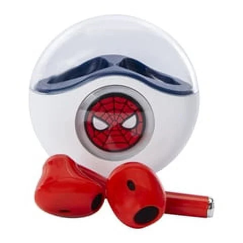 Spider-Man Kid-Safe BluetoothÂ® Earbuds Red and White