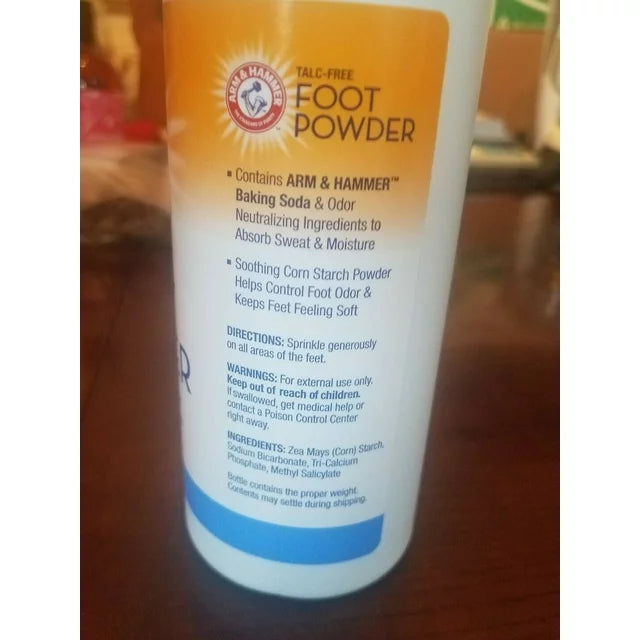 Arm & Hammer Odor Control Foot Powder/ Talc Free