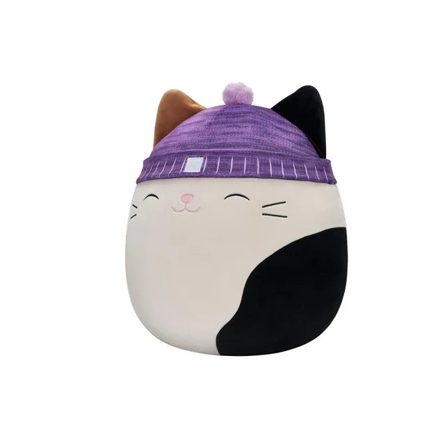 Squishmallows 8" Cam the Cat with Purple Hat