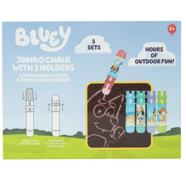 Bluey Jumbo Chalk With 5 Holders