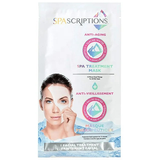 SPA Scriptions Glacier Water , Collagen , Hyaluronic Acid Spa Treatment Masks