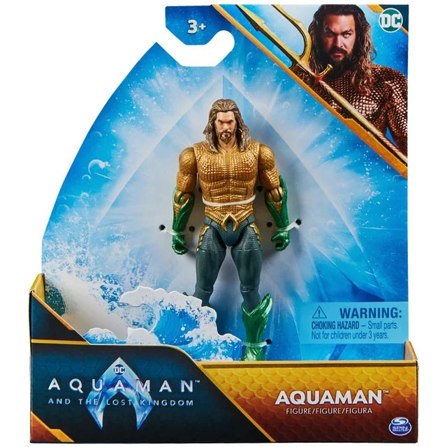 Aquaman 4" Action Figure - Articulated, 2 Accessories & Movie-Inspired