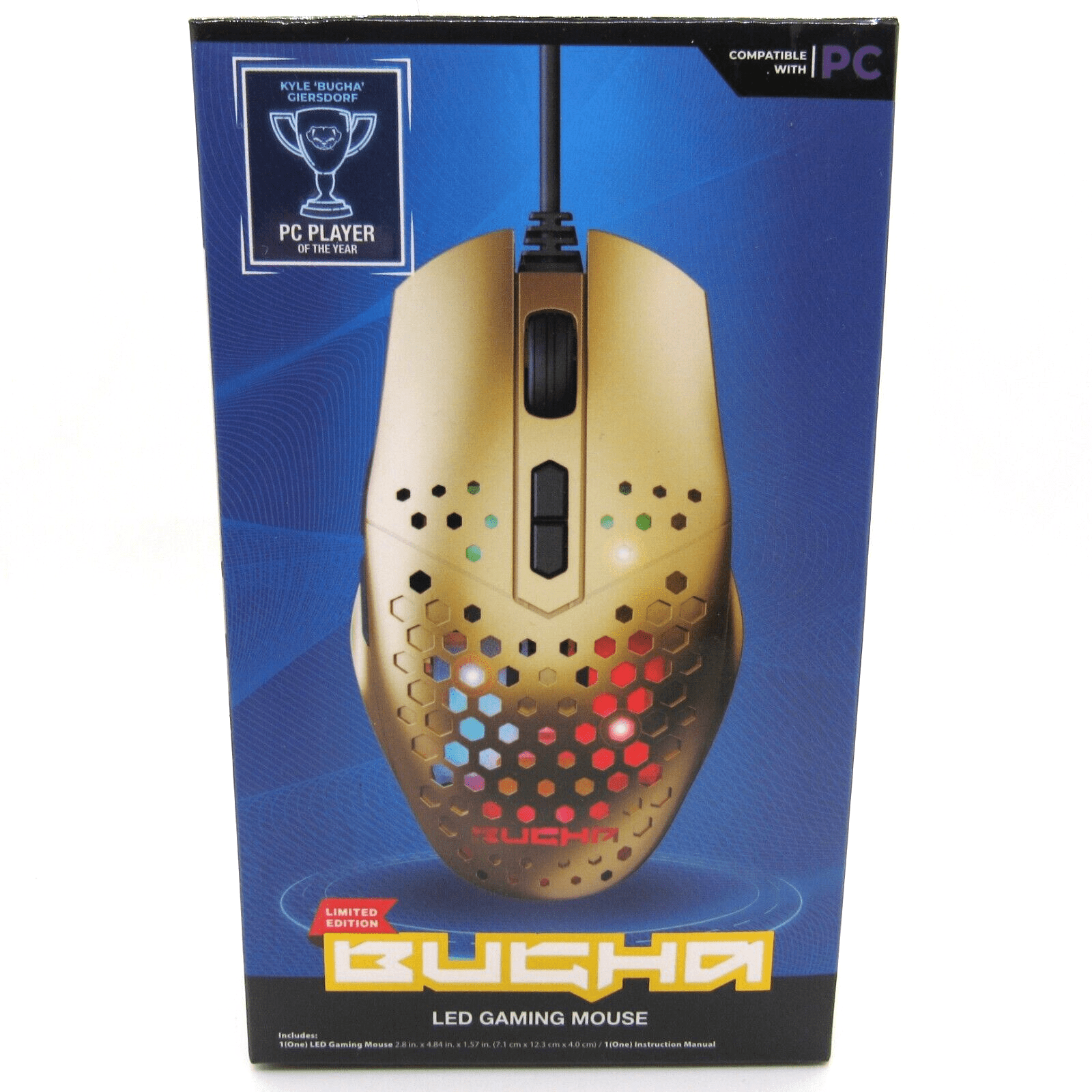 BUGHA Gaming LED Mouse for PC Android Linux Mac OS USB Wired