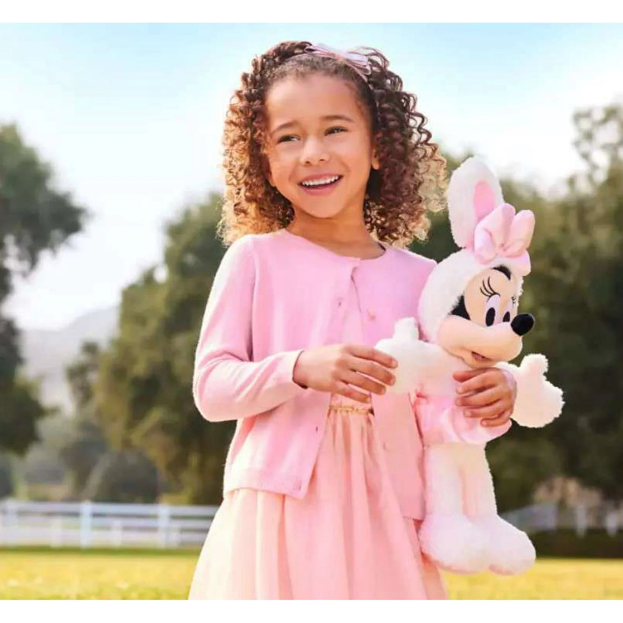 Disney 2024 Easter Minnie Mouse Plush (Furry Corduroy Bunny Suit (Non-Removable))