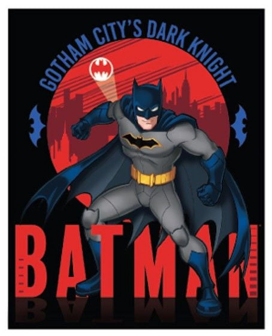 Batman Silk Touch Throw Blanket "Gotham Night", 40 inch x 50 inch, 1 each