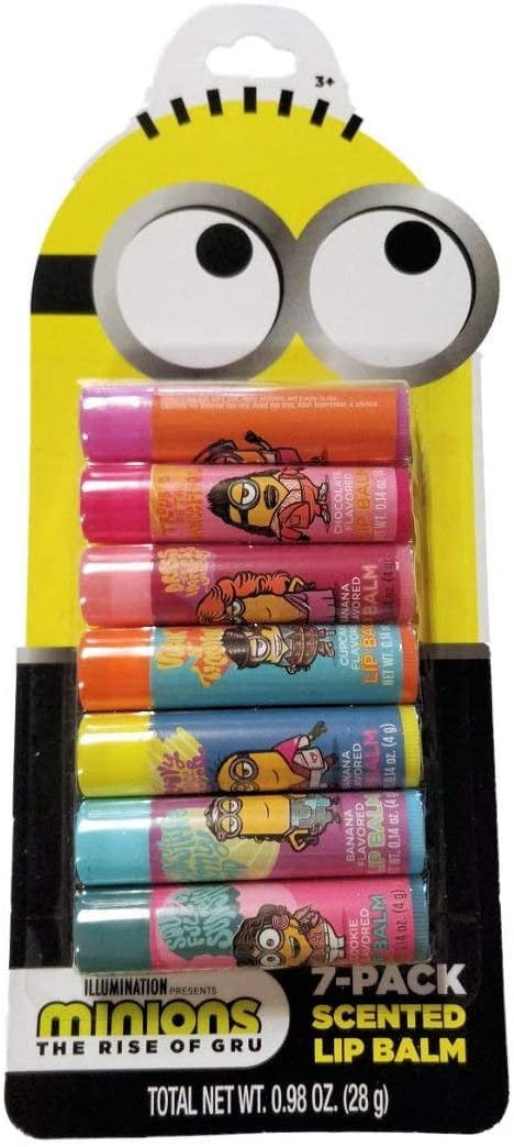 Minions The Rise of Gru 7-Pack Scented Lip Balms