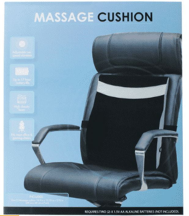 Cordless Massage Chair Cushion With 2-Speed Vibration