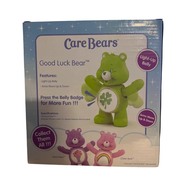 Care Bears Good Luck Bear light-up belly, Arms move up & down