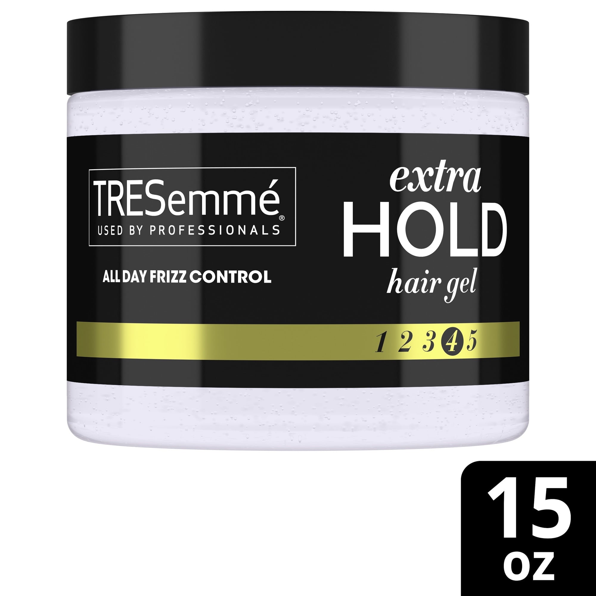 Tresemme Used by Professionals Frizz Control Humidity Resistant Extra Hold Jar Hair Styling Gel, 15 oz