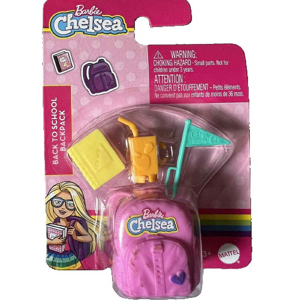 Barbie Chelsea Doll Back To School Backpack with Accessories