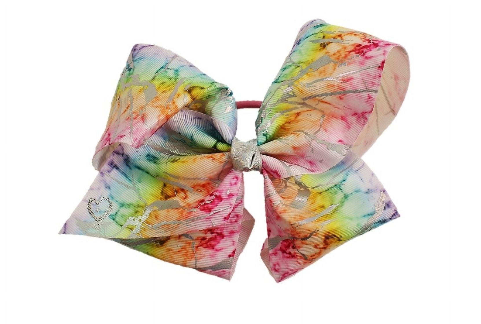 JoJo Siwa Hair Bow, Rainbow Tie Dye